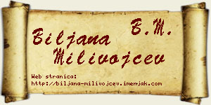 Biljana Milivojčev vizit kartica